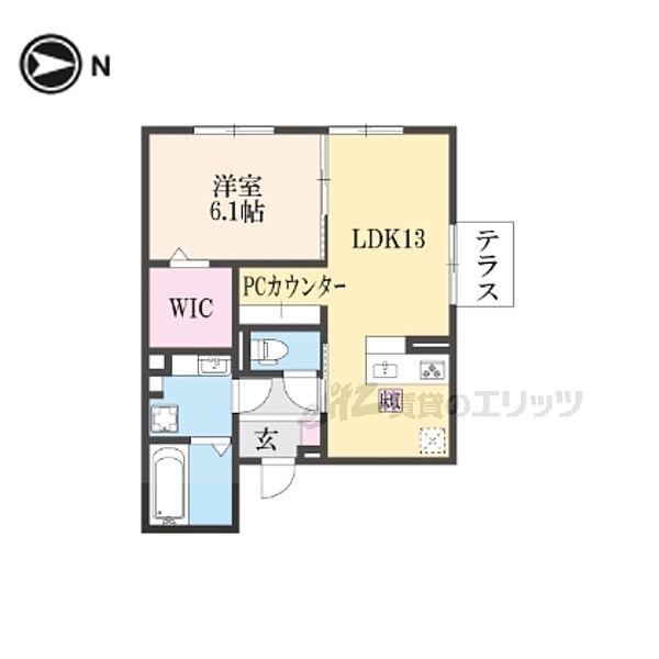 Ｍ’ｓハイツ千本三条 102｜京都府京都市中京区西ノ京南聖町(賃貸アパート1LDK・1階・46.78㎡)の写真 その2