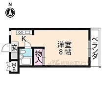 京都府京都市右京区太秦前ノ田町（賃貸マンション1K・3階・24.53㎡） その2