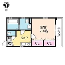 カーサ紫野 102 ｜ 京都府京都市北区紫野下鳥田町（賃貸アパート1K・1階・29.16㎡） その2