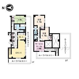 フォルム京都姉小路 7階3LDKの間取り