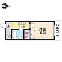 京都府京都市右京区西京極東大丸町（賃貸マンション1K・6階・18.90㎡） その2