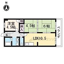 京都府京都市右京区太秦門田町（賃貸マンション3LDK・6階・57.75㎡） その2