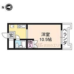 グランパニエ 1Kの間取図画像