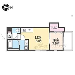 バルダ花園 1LDKの間取図画像