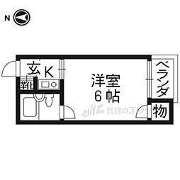 八千代ビル 1Kの間取図画像