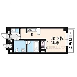 ヴォールベフィンデン 1Kの間取図画像