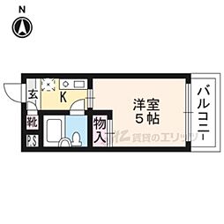 メゾン・ド・パルファン ワンルームの間取図画像