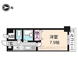 GARB 1Kの間取図画像