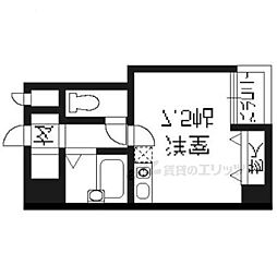 プレサンス京都清水 ワンルームの間取図画像