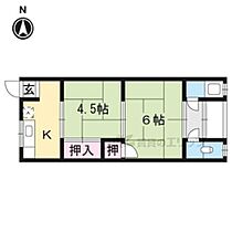 豊栄ハイツ 205 ｜ 京都府京都市西京区樫原六反田（賃貸アパート2K・2階・25.00㎡） その2