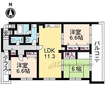 京都府京都市西京区桂南滝川町（賃貸マンション3LDK・1階・79.91㎡） その2