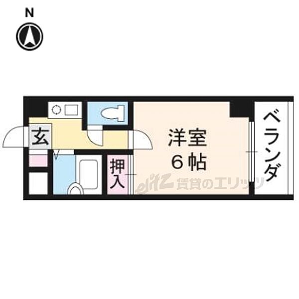 メゾン・ド・ロワール 308｜京都府京都市右京区西院矢掛町(賃貸マンション1K・3階・18.30㎡)の写真 その2