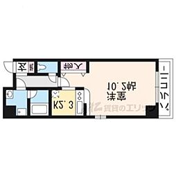 アリュール御池 2階1Kの間取り