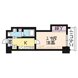ＨＦ四条河原町レジデンス 9階1Kの間取り