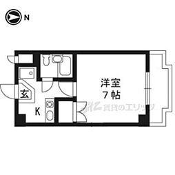 ネオ・シャロム吉祥院 1Kの間取図画像