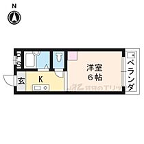 サンシーガルI 215 ｜ 京都府京都市山科区御陵鴨戸町（賃貸マンション1K・2階・20.00㎡） その2