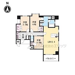 間取図画像 3LDK