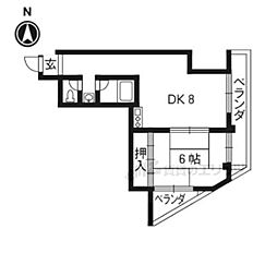 メゾンフェリシア 3階1DKの間取り