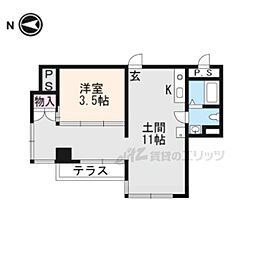 EPOCH岡崎 1LDKの間取図画像