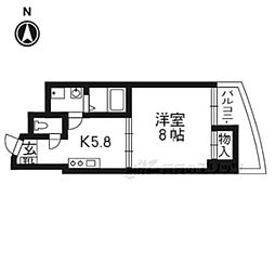フィガロコート 1DKの間取図画像