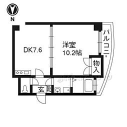 プラタラク 1DKの間取図画像