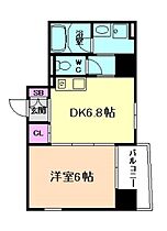 大阪府大阪市西淀川区野里3丁目（賃貸マンション1DK・6階・33.00㎡） その2