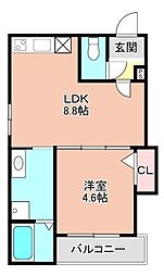 間取図画像 1LDK