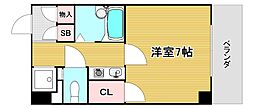 グレイス赤井. 1Kの間取図画像