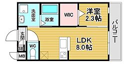 近鉄南大阪線 北田辺駅 徒歩8分の賃貸アパート