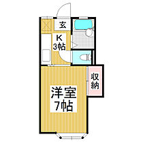 アトラスホタカ  ｜ 長野県安曇野市穂高有明（賃貸アパート1K・2階・20.28㎡） その2