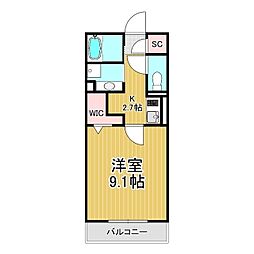 間取図画像 1K