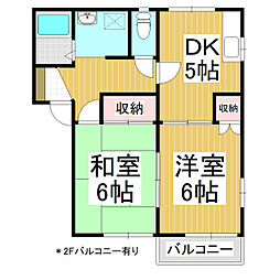 間取図画像 2DK