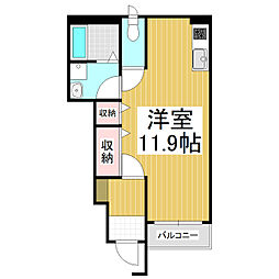 エル・ピソYO ワンルームの間取図画像