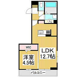 THREE 1LDKの間取図画像