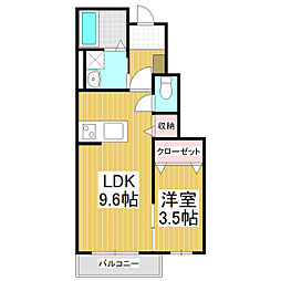 Charme Fairy 1LDKの間取図画像