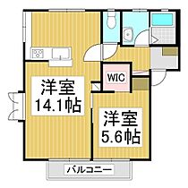 フレグランス九反　Ｎ棟  ｜ 長野県長野市中御所5丁目（賃貸アパート1LDK・1階・47.07㎡） その2