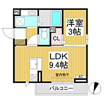 グランスクエア　IV番館  ｜ 長野県長野市鶴賀（賃貸アパート1LDK・3階・30.29㎡） その2