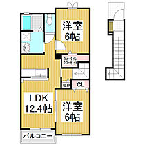 長野県長野市大字三才（賃貸アパート2LDK・2階・58.75㎡） その2