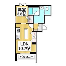 シャーメゾン　こまち  ｜ 長野県長野市吉田3丁目（賃貸マンション1LDK・3階・38.95㎡） その2