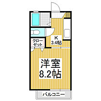 ディアスこまつII  ｜ 長野県長野市大字西尾張部（賃貸アパート1K・1階・24.71㎡） その2