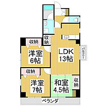 センターウィング  ｜ 長野県長野市大字栗田（賃貸マンション3LDK・5階・74.54㎡） その2