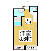 ベルメゾン若里　S棟  ｜ 長野県長野市若里1丁目（賃貸アパート1K・2階・32.24㎡） その2