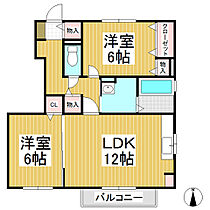 グレイセス尾張部　Ｂ  ｜ 長野県長野市大字北尾張部（賃貸アパート2LDK・1階・60.32㎡） その2