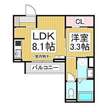 長野県長野市大字栗田（賃貸アパート1LDK・3階・30.86㎡） その2