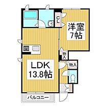 プログレス中御所  ｜ 長野県長野市中御所4丁目（賃貸アパート1LDK・1階・49.85㎡） その2