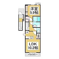 長野県長野市大字稲葉（賃貸アパート1LDK・2階・44.66㎡） その2