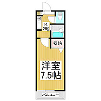 アプリコットミワ  ｜ 長野県長野市三輪9丁目（賃貸アパート1K・2階・24.60㎡） その2