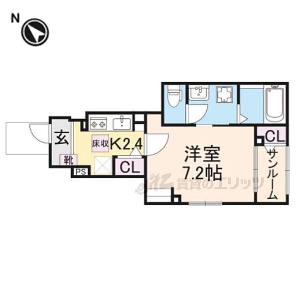 ピノ　アルデア 102｜滋賀県大津市本堅田6丁目(賃貸アパート1K・3階・29.72㎡)の写真 その2