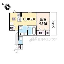 滋賀県大津市本堅田4丁目（賃貸アパート1LDK・1階・41.84㎡） その2