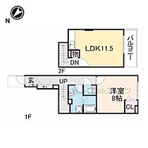 滋賀県彦根市南川瀬町（賃貸アパート1LDK・1階・55.04㎡） その2